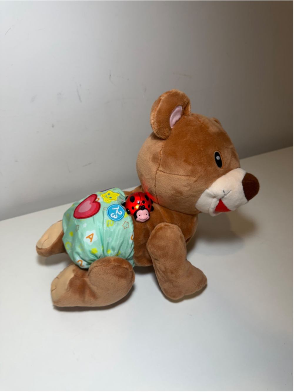 VTech Explore and Crawl Learning Cub Interactive Musical Baby Toy Plush Bear #F